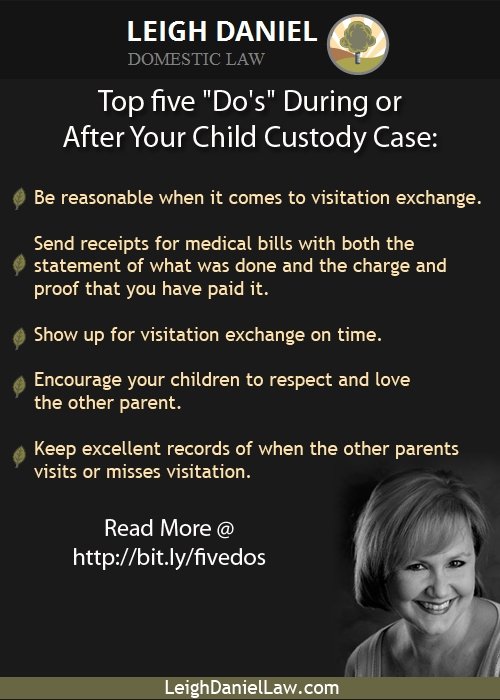 What to do During and After your Child Custody Case